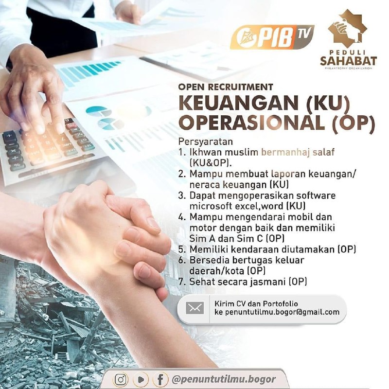 Lowongan Pekerjaan Keuangan, Operasional di Bogor | Info Loker Muslim