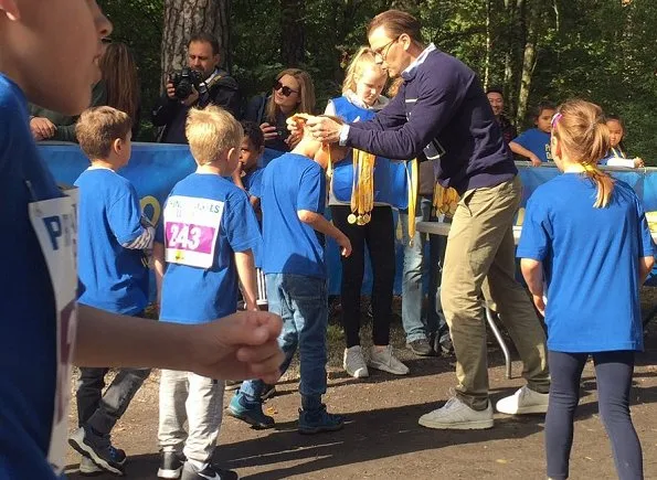 Crown Princess Victoria, Princess Estelle and Prince Oscar attended Prince Daniel's Race and Sports Day at Haga Park