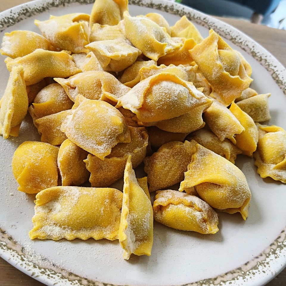 Agnolotti met ricotta en truffel