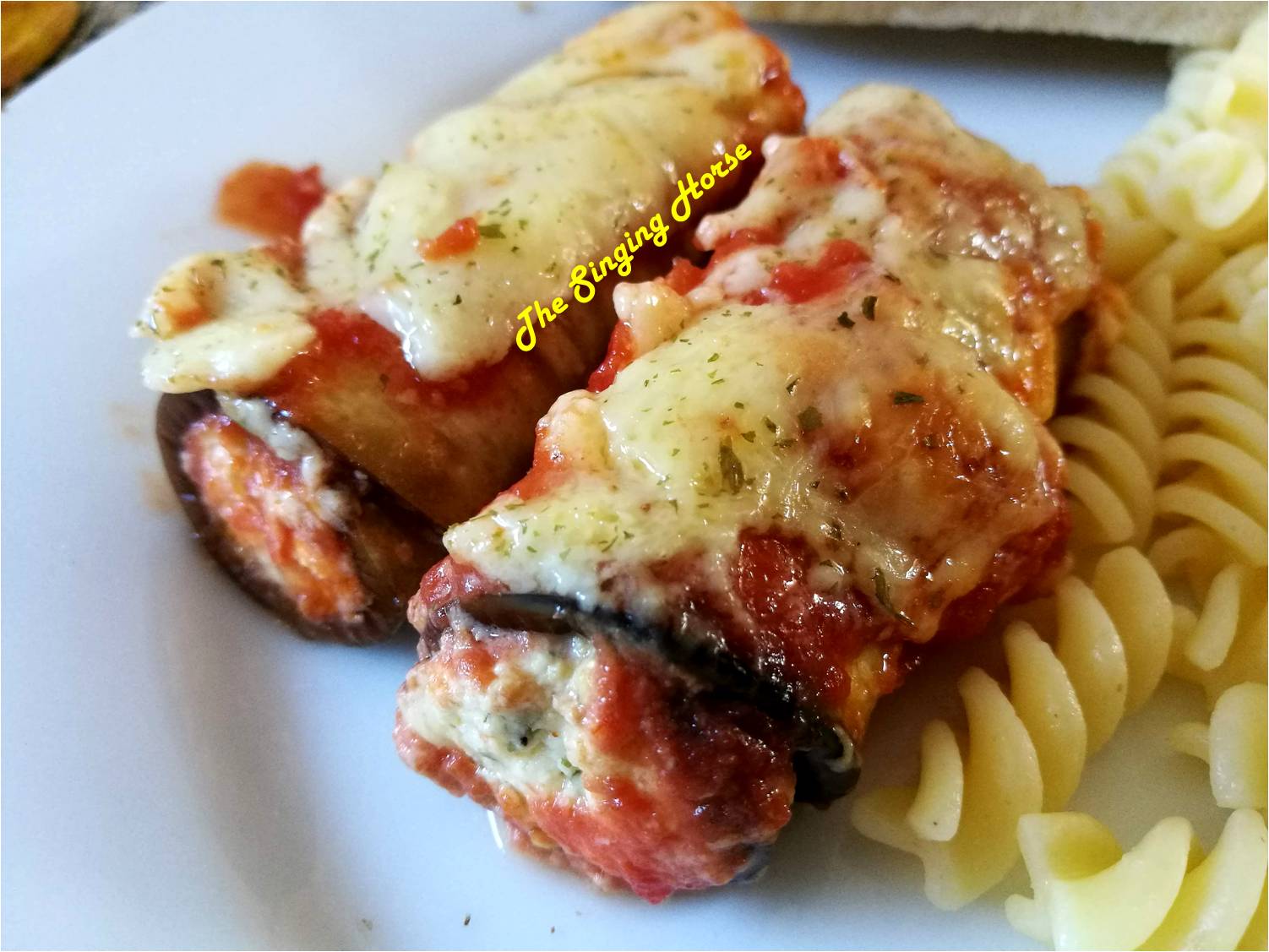 Italian Style Rollatini / Aubergine Rolls Stuffed with Cheese