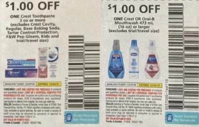 Crest Toothpastes Coupon from "P&G" insert week of 9/26/21.