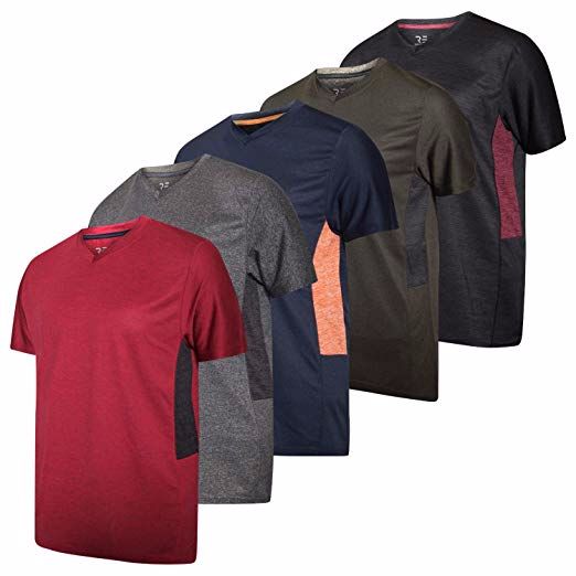 Men’s VNeck DryFit Moisture Wicking TShirt 1click smart shop