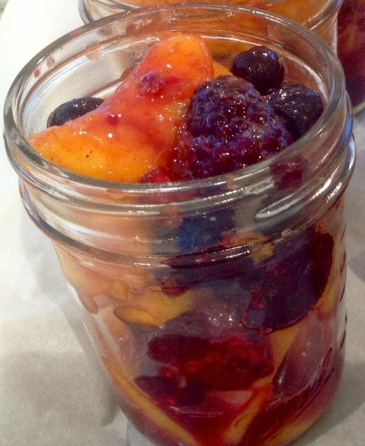 Gluten Free AZ Simple Peach and Berry Fruit Compote
