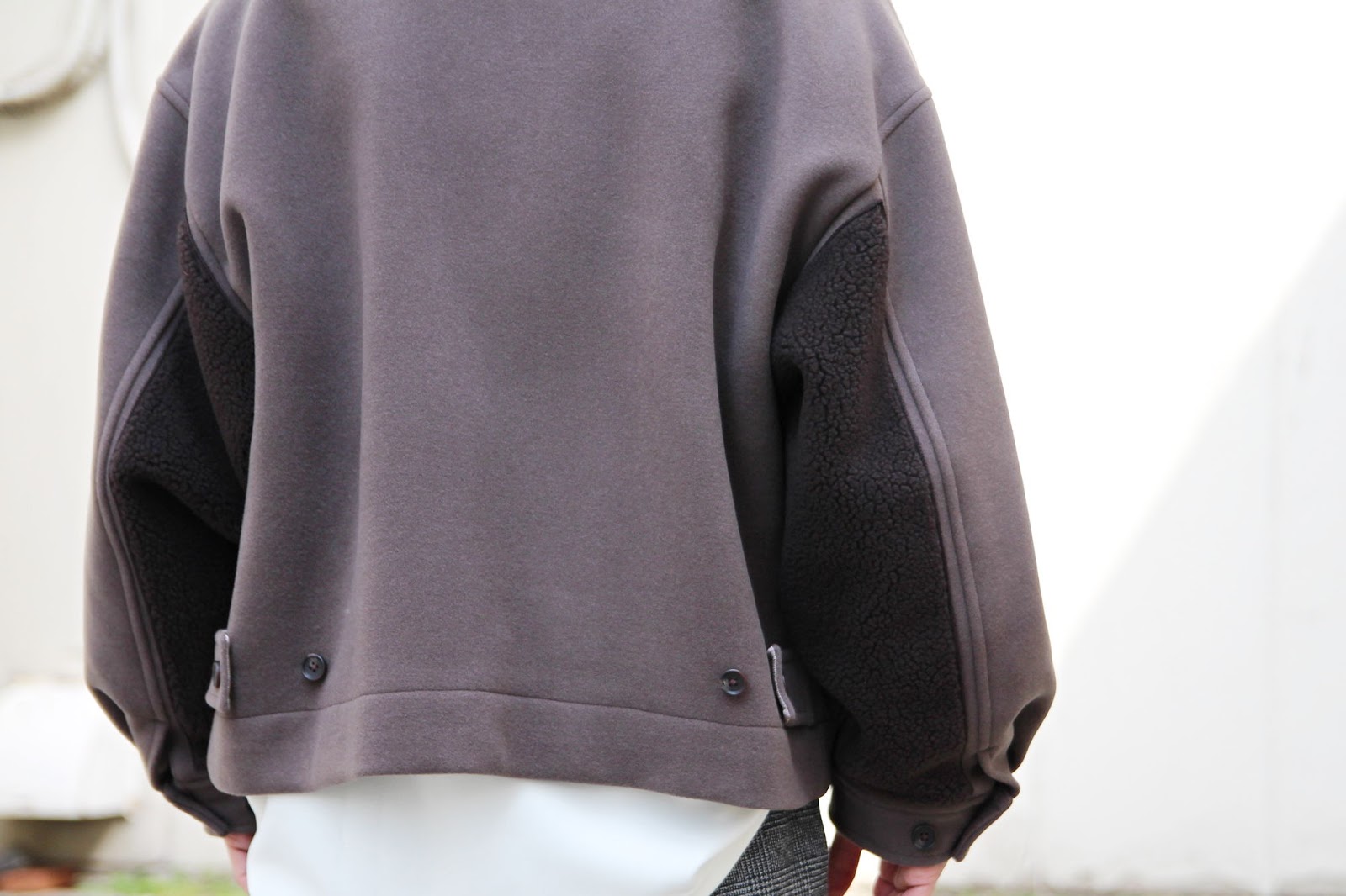 高級素材使用ブランド SLEEVE OVER stein BOA JACKET MELTON ブルゾン