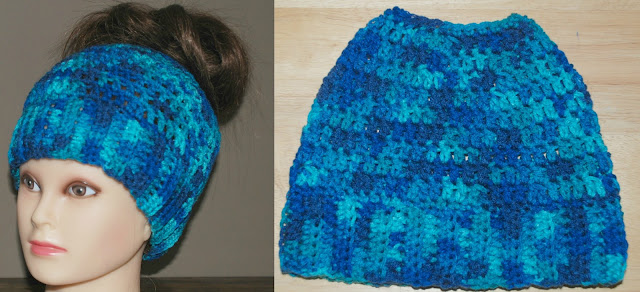 Free Messy Bun Hat Crochet Pattern