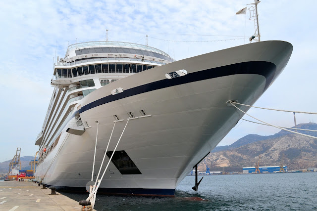 Our intrepid Viking Star docked in port.