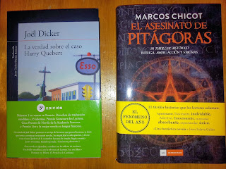 La verdad sobre el caso Harry Quebert de la editorial Alfaguara y El asesinato de Pitágoras de Duomo Ediciones