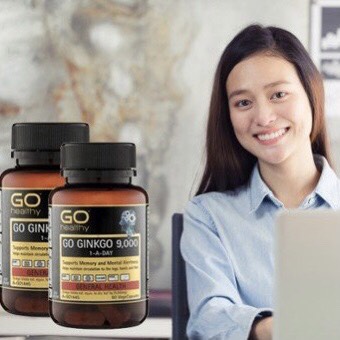 Bổ não Go healthy Go Ginkgo 9000 1-A-Day 60viên (Date 01/24)