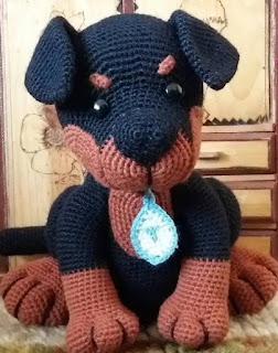 PATRON GRATIS PERRO ROTTWEILER AMIGURUMI 46749