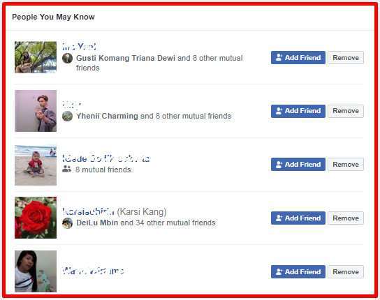 People U May Know On Facebook 2019