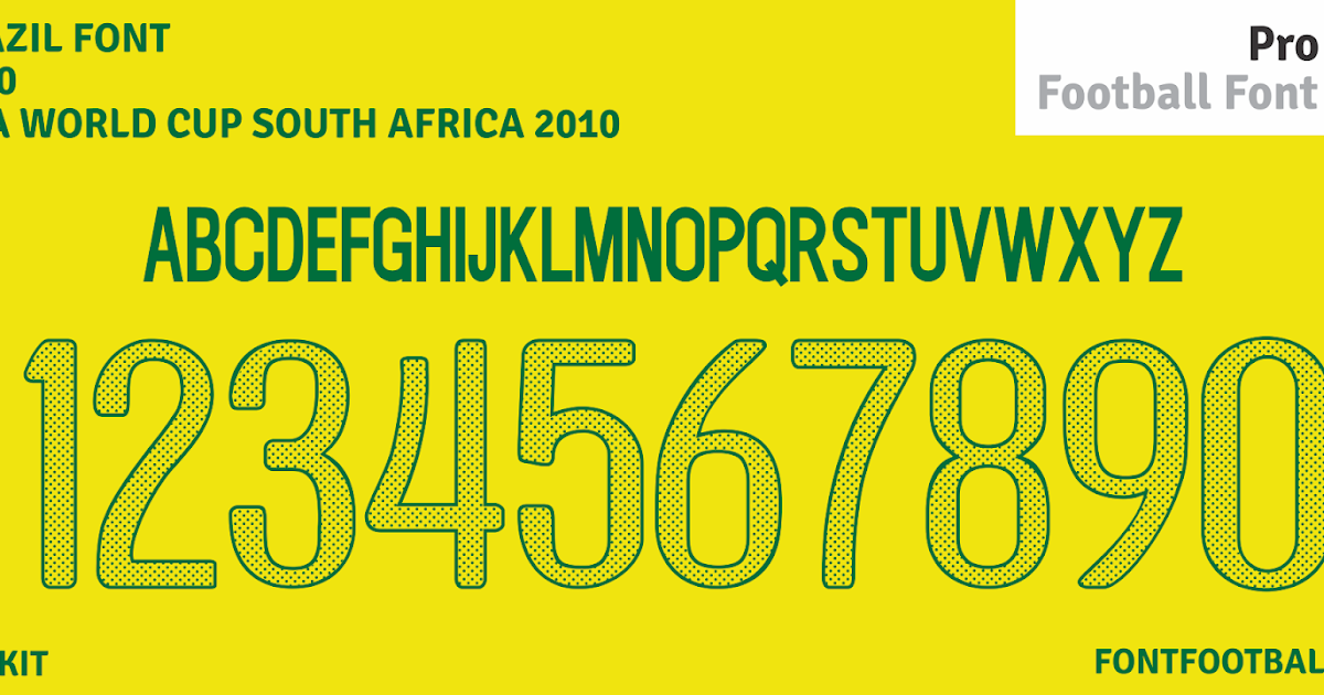 Brazil World Cup 2010 Font