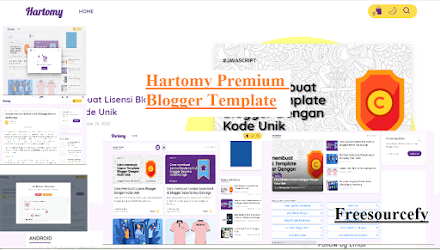 Free blogger template premium blogspot theme Hartomy V 3 (best news, personal and store)