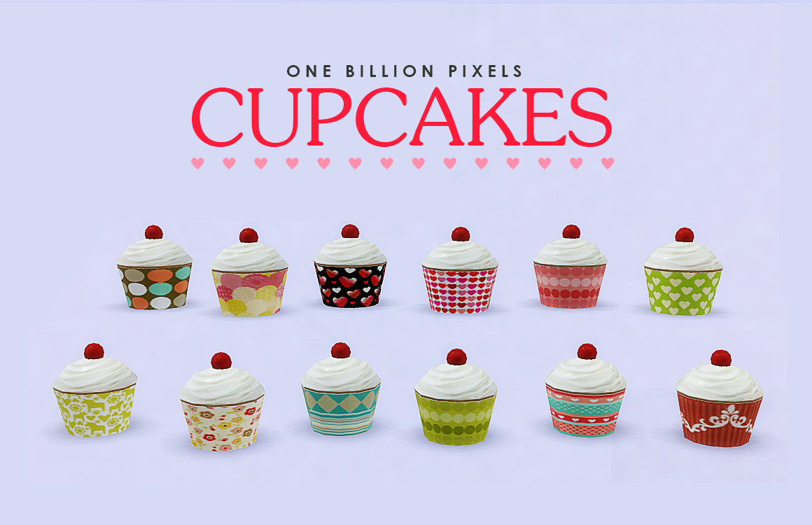 My Sims 4 Blog Decorative Cupcakes by NewOne