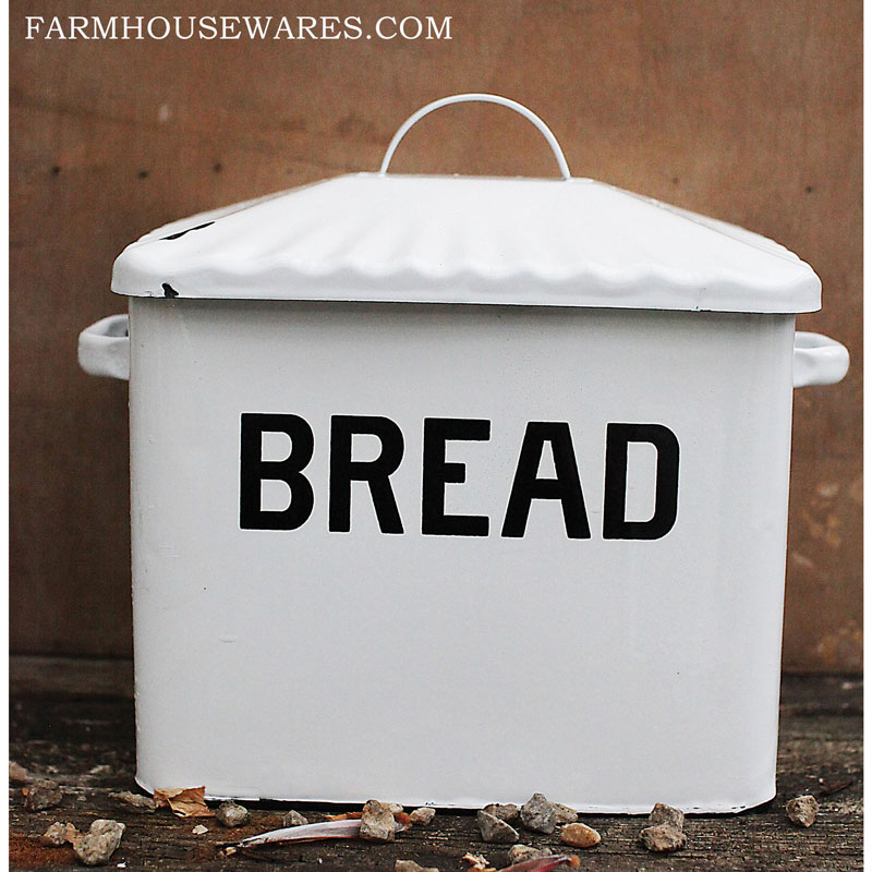 farmhouse musings Enamel Bread Box