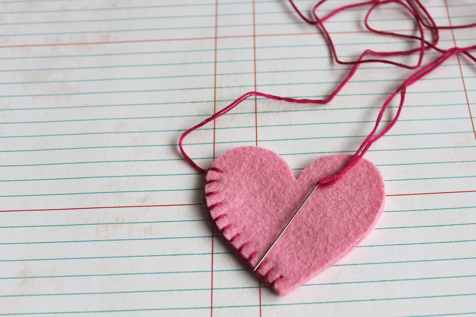 Thimble Thief Felt Hearts on a Stick