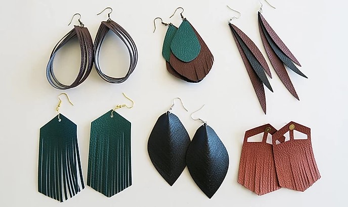 Free Svgs For Faux Leather Earrings
