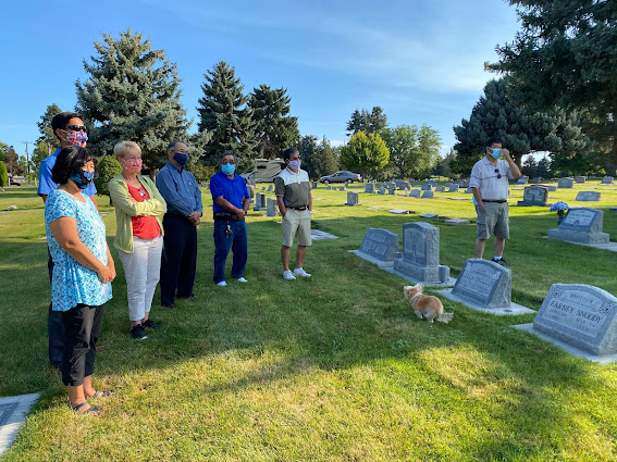 People honor Obon at Canyon Hill Cemetery Caldwell Idaho