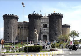 The Castel Nuovo in Naples, built in the 13th century and rebuilt by Alfonso I in 1453