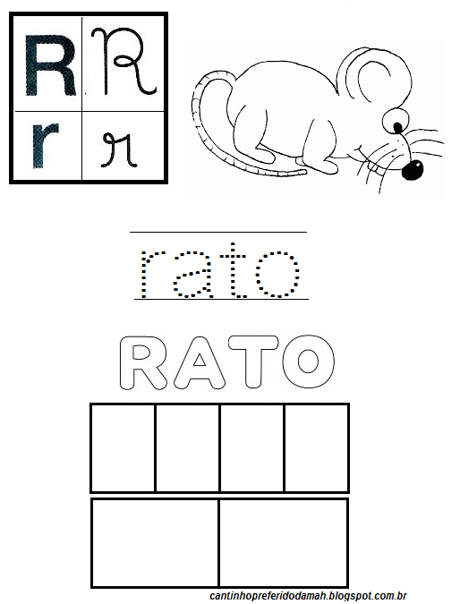 Meu Cantinho Preferido: R de rato