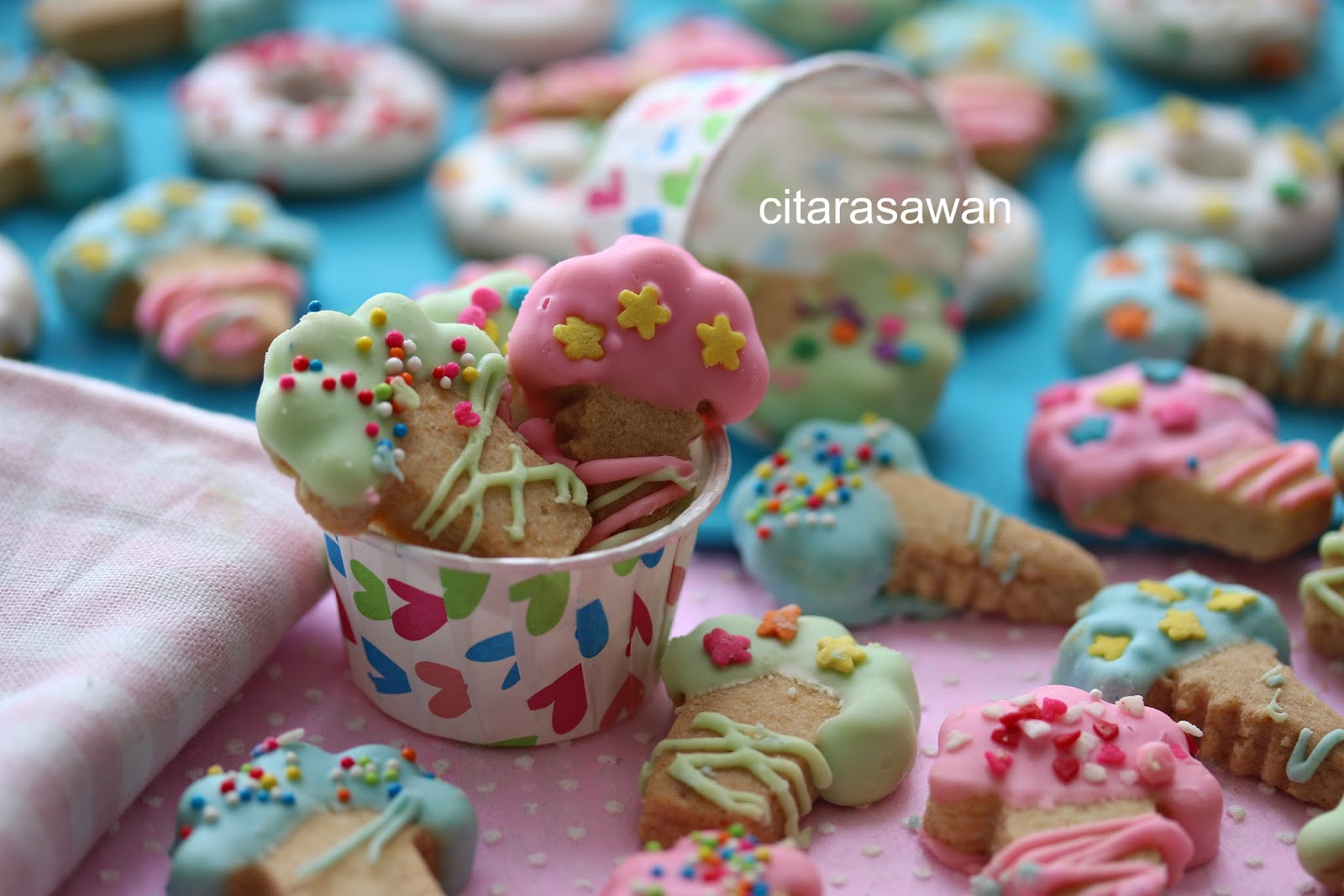 Biskut Ais Cream / Ice Cream Cookies ~ Resepi Terbaik