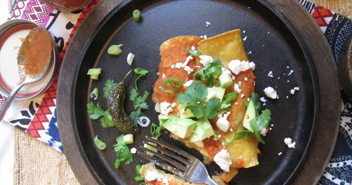 Stirring the Pot Potato and Zucchini Enchiladas with Fiery Habanero Salsa