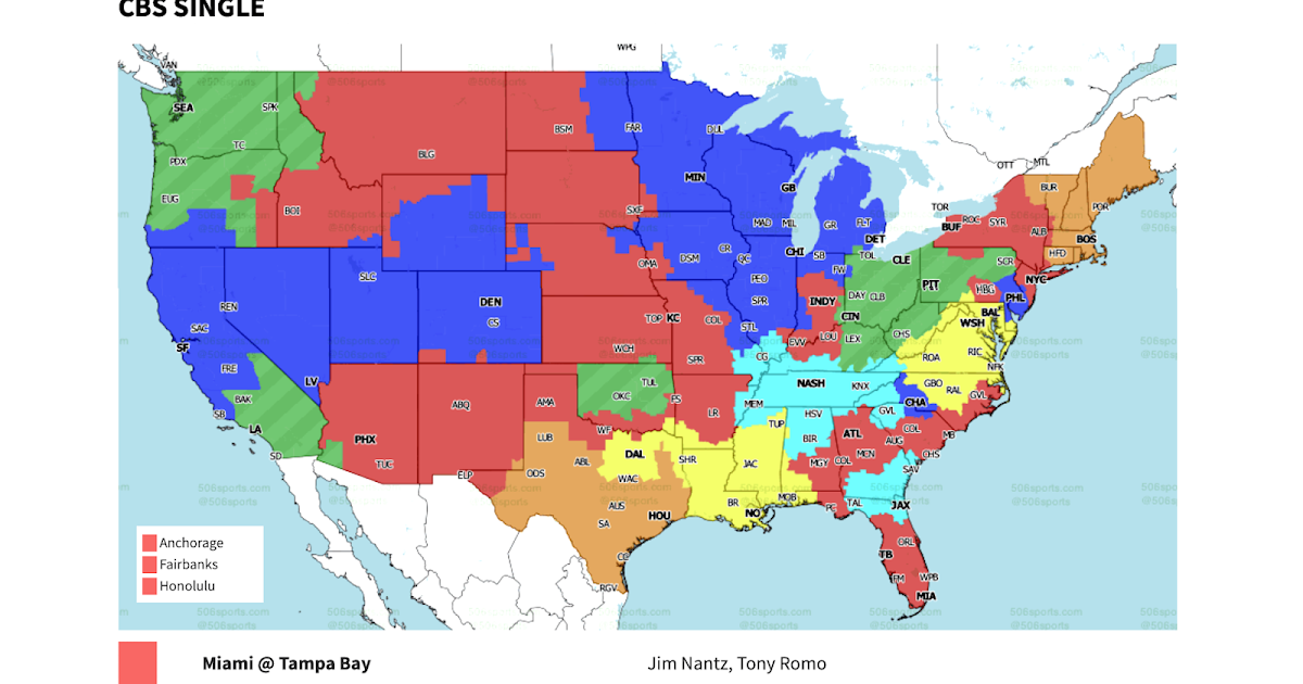 PACKERVILLE, U.S.A. NFL Week 5 TV Maps