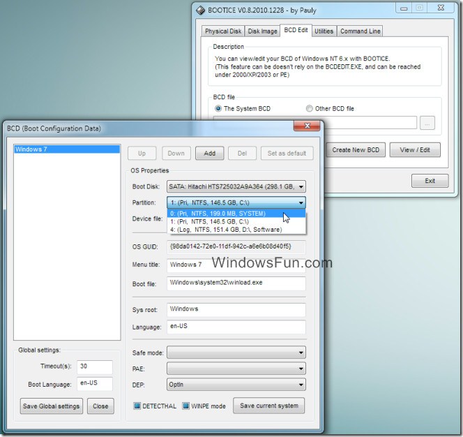 BOOTICE Modify, Backup, And Restore Master Boot Record & Partition