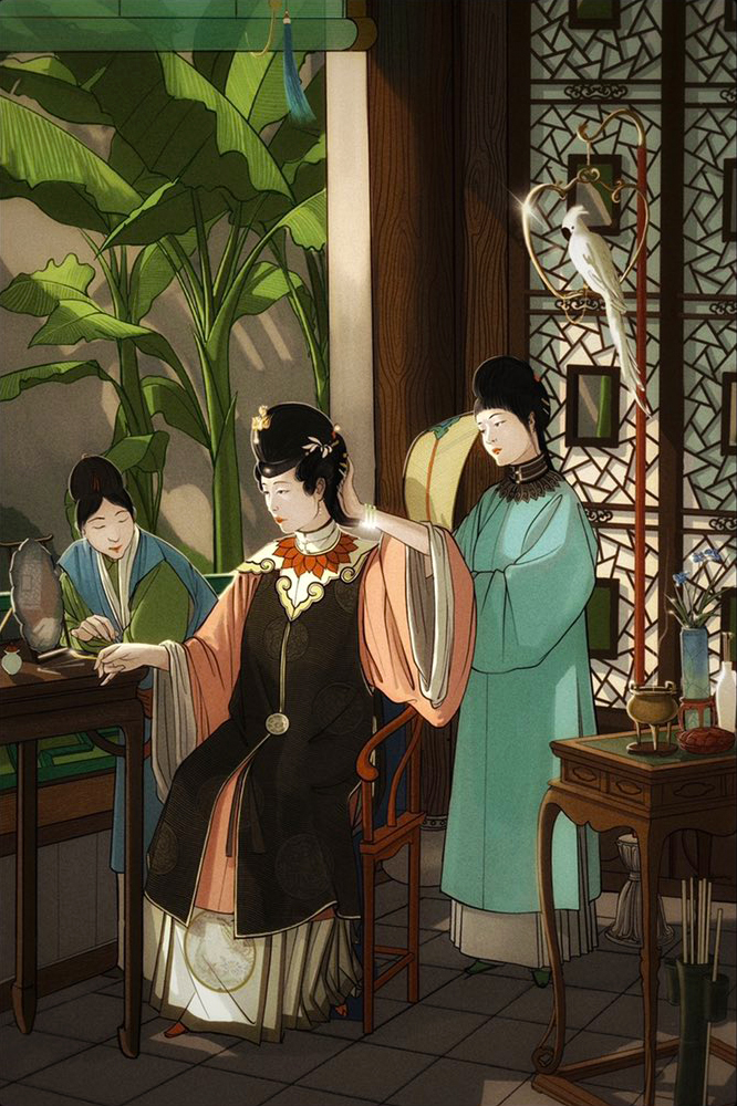 Scenes of Tranquility & Bliss Art by 洛中纪异