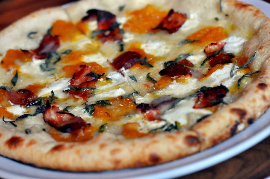 Pizza with Butternut Squash, Sage, and Pancetta - Molinari's - Bethlehem, PA | Taste As You Go