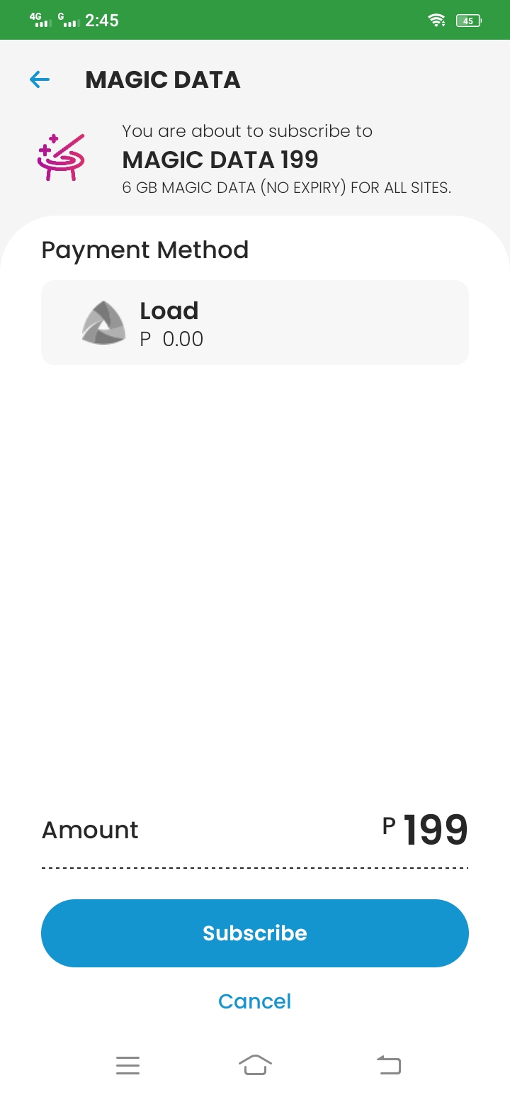 TNT MAGIC DATA 199 No Expiry, 6GB Data for All Sites for 199 pesos