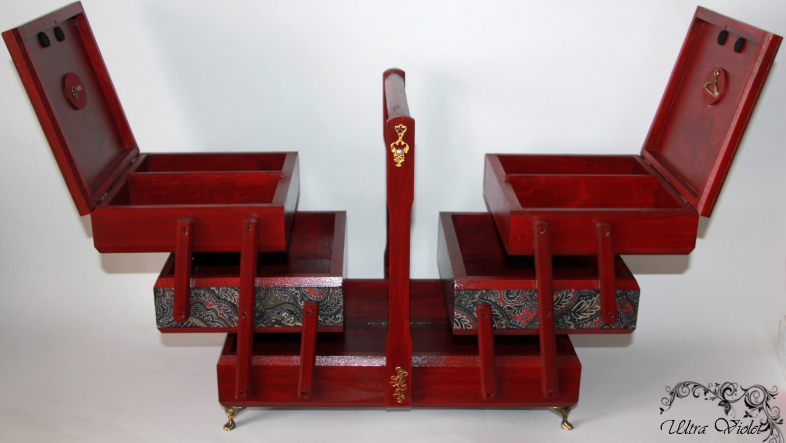 Ultra-Violet. Exklusive Geschenke.: Große Nähenbox,Nähen / Stricknadeln