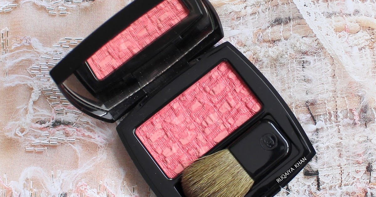 Ruqaiya Khan: LES TISSAGES DE CHANEL Blush Duo Tweed Effect for in 130 TWEED EVANESCENT - and Swatches