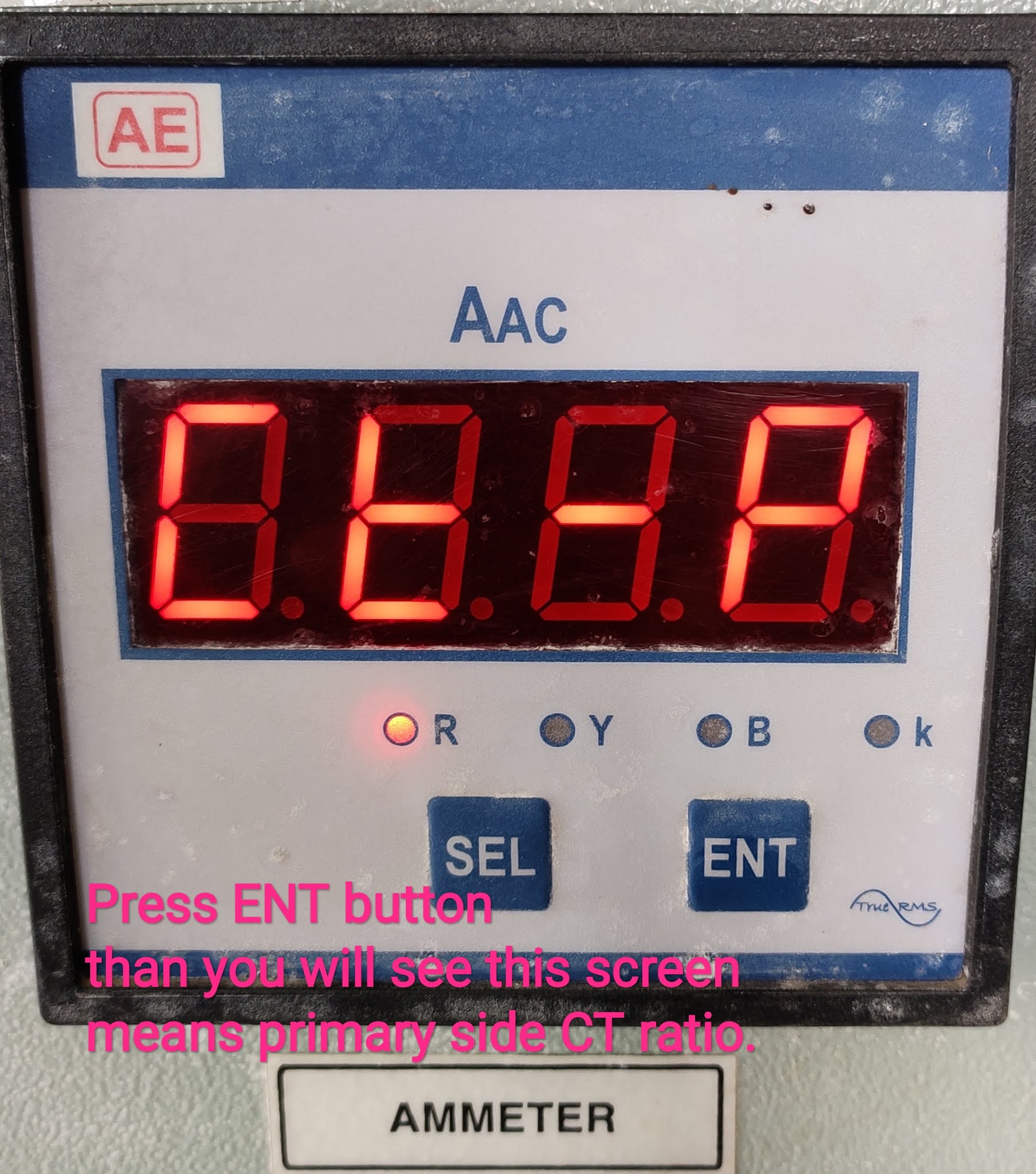 SUB STATION KNOWLEDGE AND ELECTRICAL TUTORIAL DIGITAL AMMETER READING
