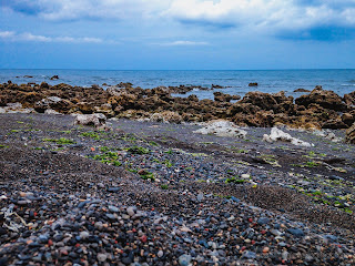 Fishing Beach Panorama With Coral Reefs By The Beach At Umeanyar Village, North Bali, Indonesia