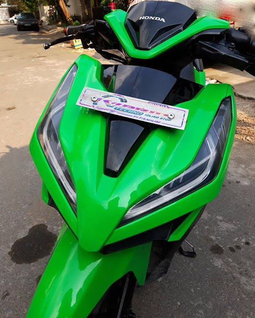 Mẫu Xe Honda Vario sơn màu xanh lá cực đẹp Mẫu Xe Honda Vario sơn màu xanh lá cực đẹp