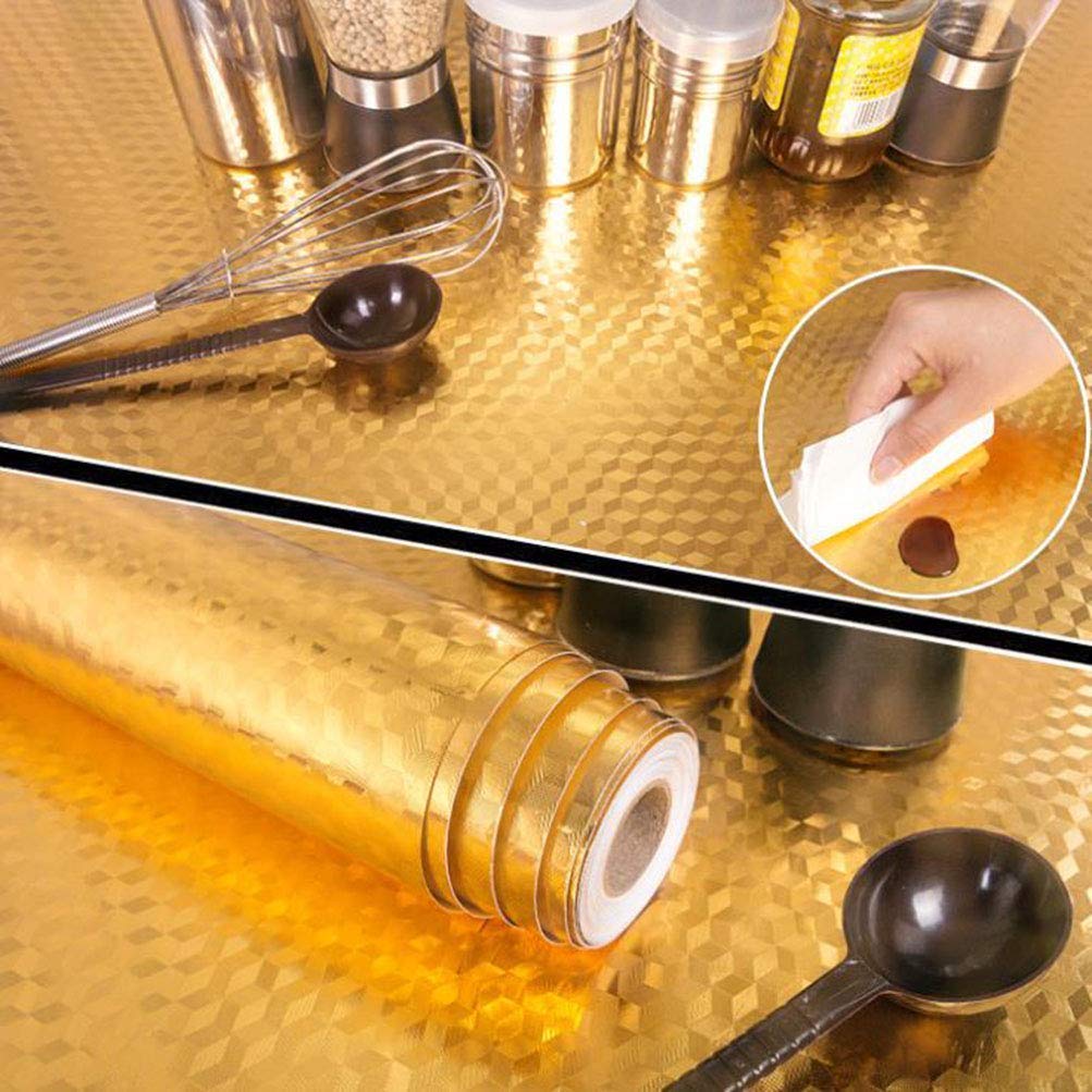 Kitchen Oil Proof Aluminum Foil Stickers, SelfAdhesive Wall Sticker