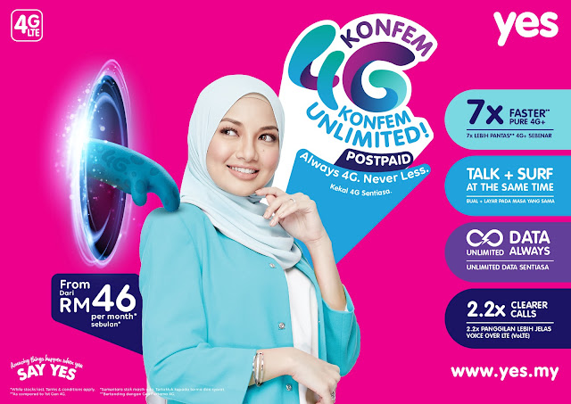 YES KONFEM 4G KONFEM UNLIMITED POSTPAID PLANS YES KONFEM 4G KONFEM UNLIMITED POSTPAID PLANS