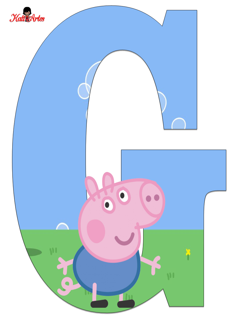 Alfabeto de George Pig. - Oh my Alfabetos!
