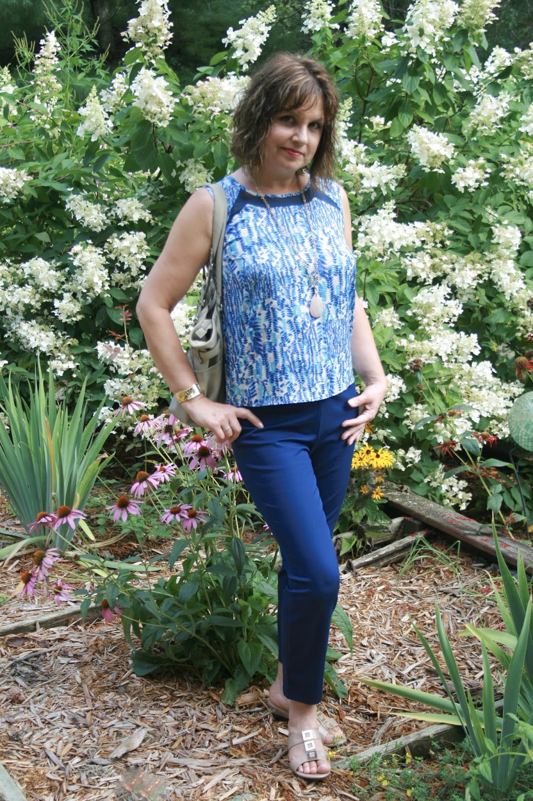 Amy's Creative Pursuits: Blue Ankle Pants