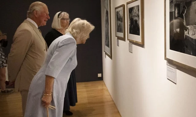 Prince of Wales and The Duchess of Cornwall visited Burton Art Gallery at Victoria Park in Bideford