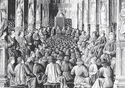 Paus Urbanus II roept de gelovigen op deel te nemen aan de kruistochten