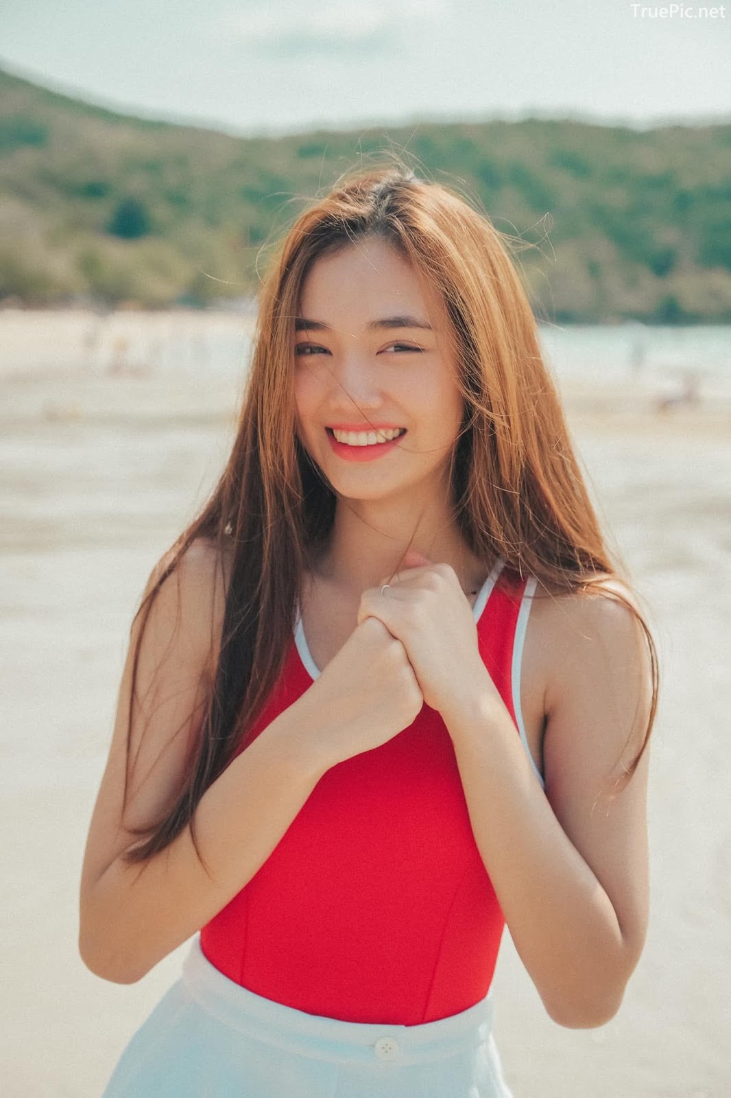 Miss Teen Thailand - Kanyarat Ruangrung - The Red Monokini On The Beach - TruePic.net - Picture 27