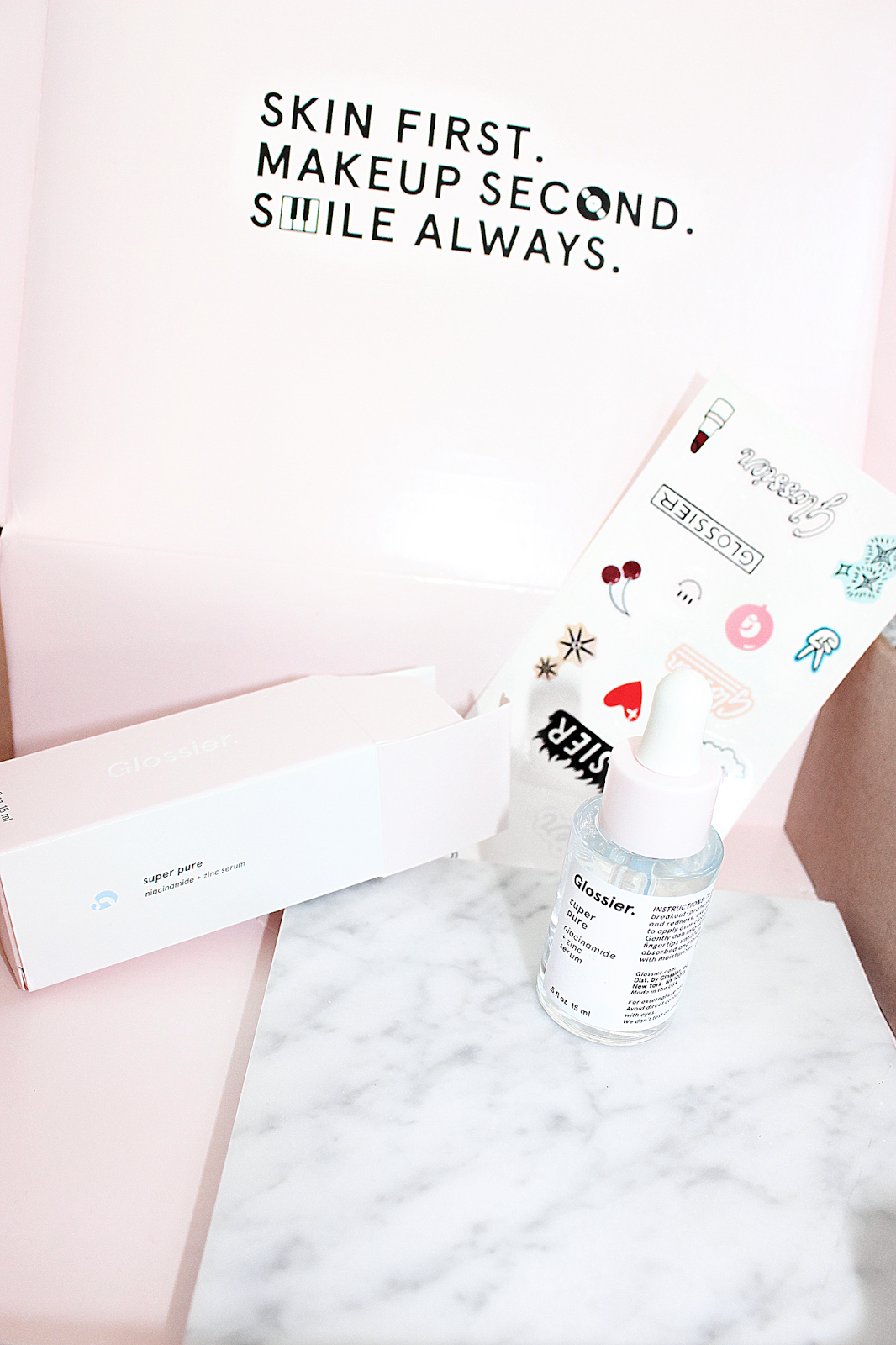 Glossier "Pure" Serum First Review Neon Blonde
