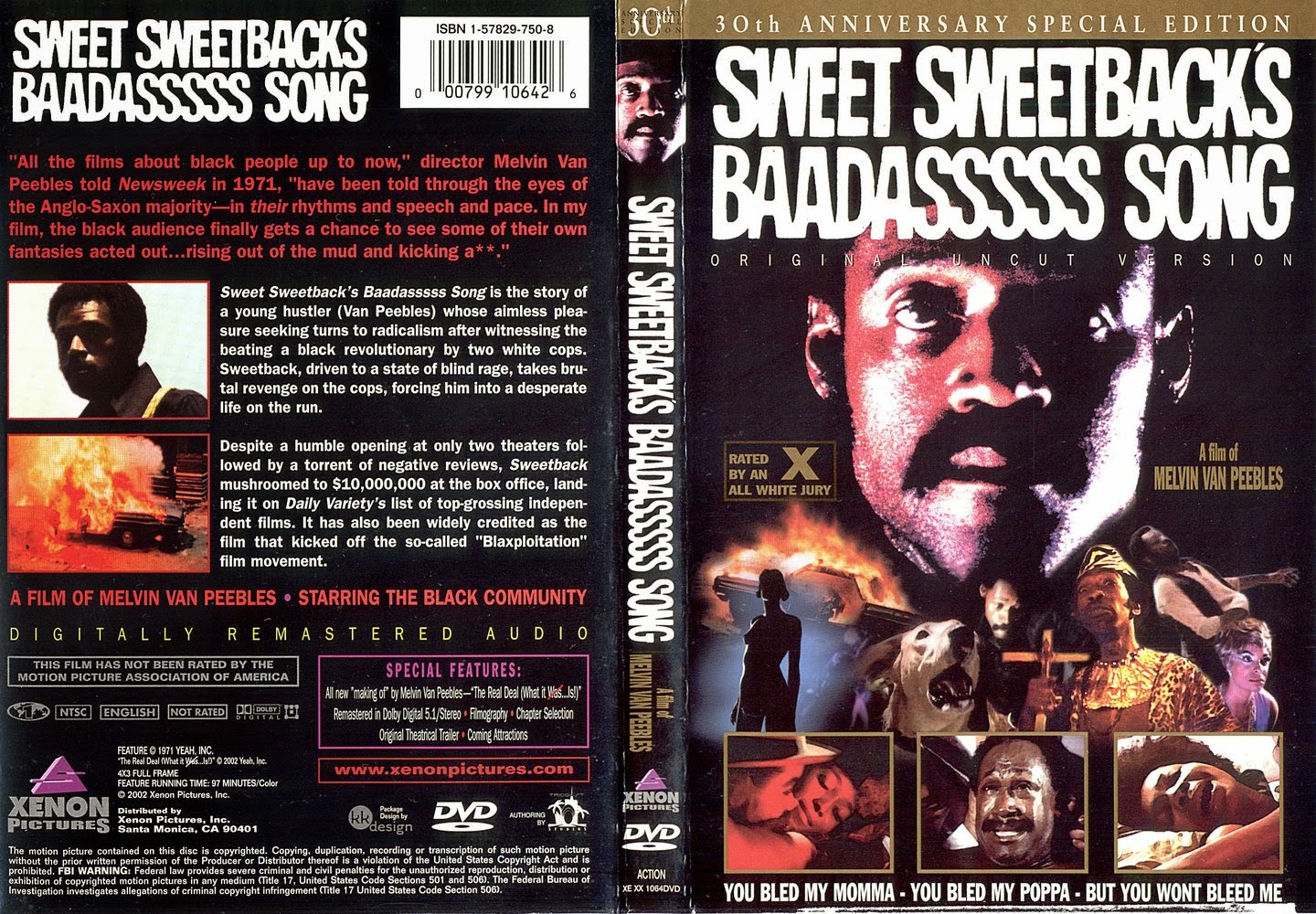Свит Свитбэк: Песня мерзавца / Sweet Sweetback's Baadasssss Song. 1971.