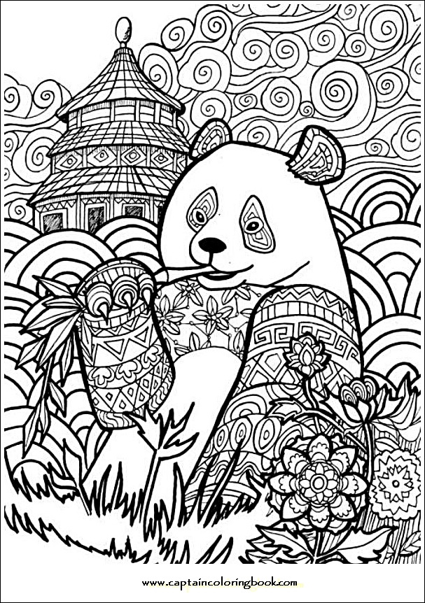 Panda Mandala Coloring pages Free Mandala