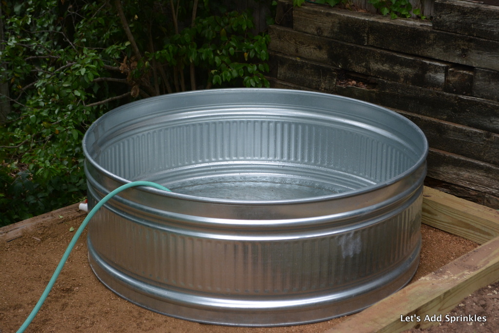 Let's Add Sprinkles Setting Up A Stock Tank Pool