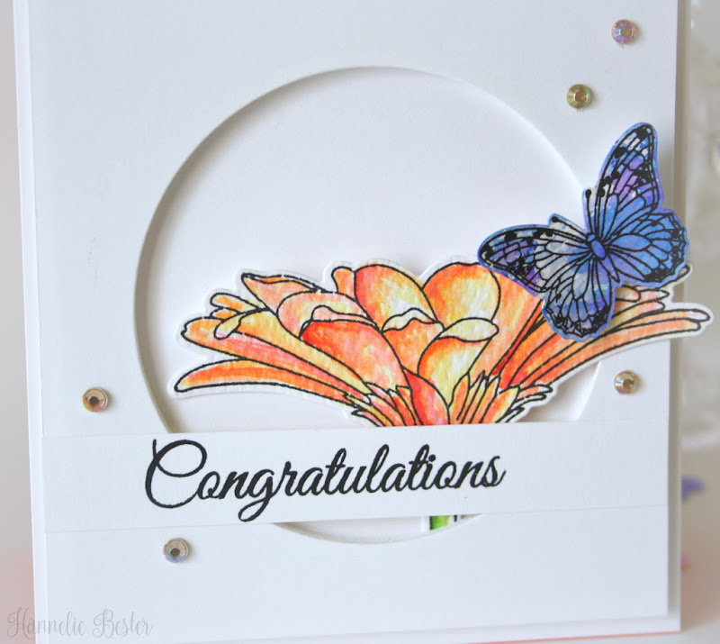 Uniko studio Gerbera stamp set - Hannelie Bester