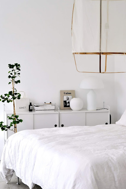 A minimalist white home in Aneby, Sweden
