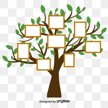 نموذج شجرة العائلة للاطفال