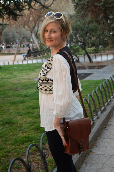 boho flared pants ethnic waistcoat look seventy estilo años setenta